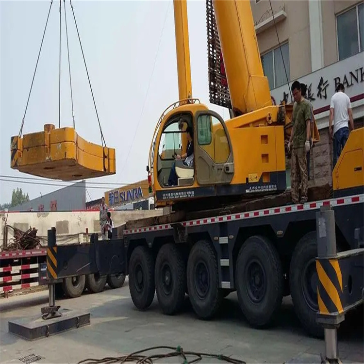 关岭当地吊车出租|机器吊装|75吨|工厂搬迁服务